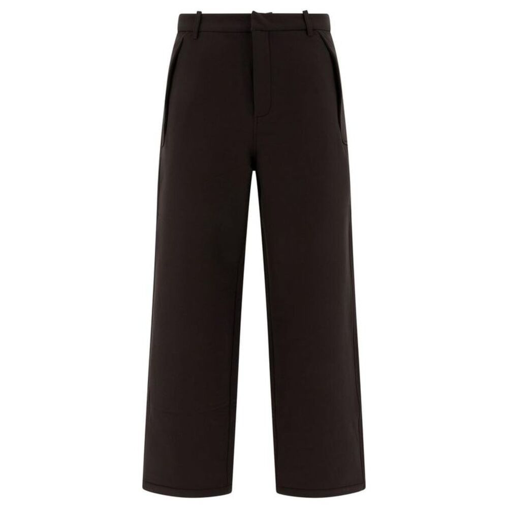 HIKING PATROL Men's Wide-Leg Cropped Trousers Men BROWN Pants